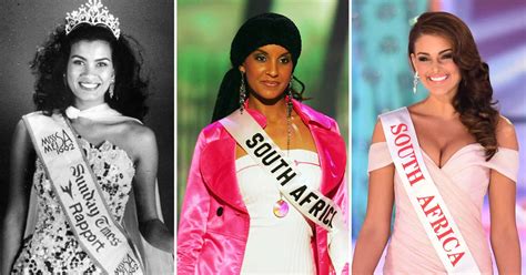 miss south africa over the years